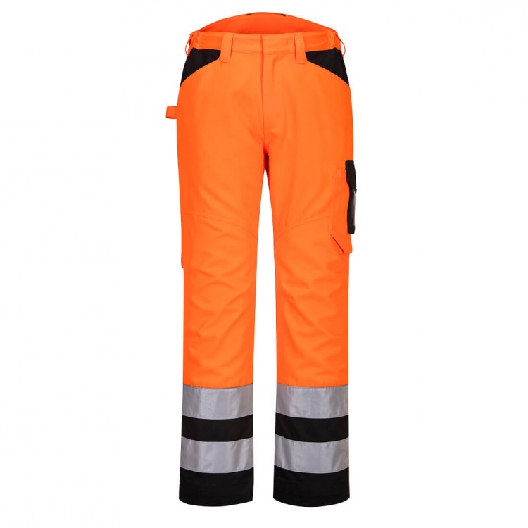 Portwest PW241 - PW2 Hi-Vis Service Trouser with Adjustable Leg Length 245g